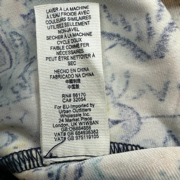 MARKET & SPRUCE STICH FIX Boho Maxi Skirt S Teal Medallion Hippie Tribal Coastal - Picture 8 of 9